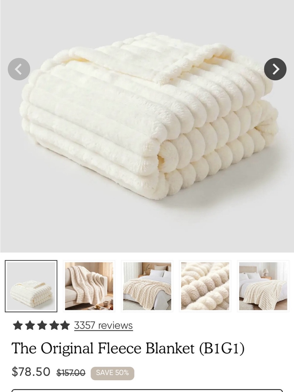 The Original Fleece Blanket Full NWT